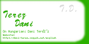 terez dani business card